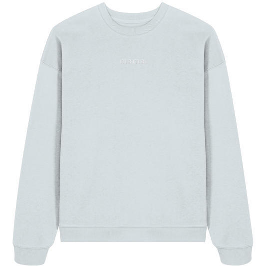 Organic Oversize Sweatshirt_mama. - blue ice