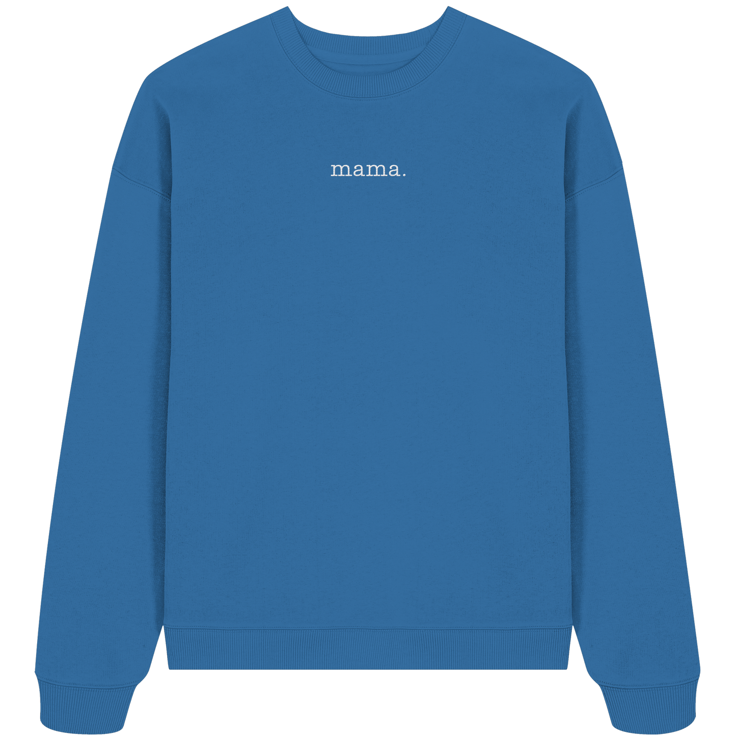 Organic Oversize Sweatshirt_mama. - blue ice
