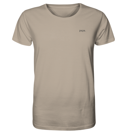 Regular Organic Shirt - papa - desert dust
