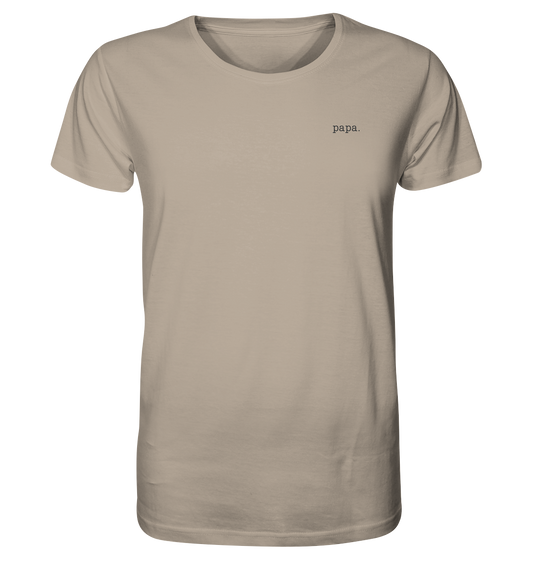 Organic Shirt (Stick schwarz) - papa - desert dust